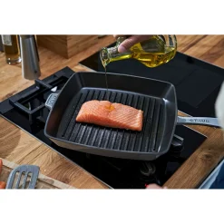 American Grill 30 cm, Gusseisen, Graphit-Grau