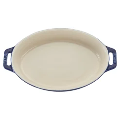 Auflaufform 23 cm, oval, Dunkelblau, Keramik