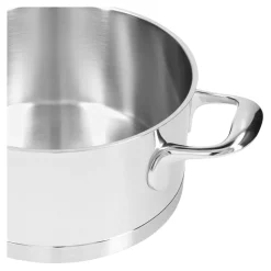 Bratentopf mit Deckel 20 cm, 18/10 Edelstahl