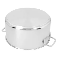 Bratentopf mit Deckel 24 cm, 18/10 Edelstahl