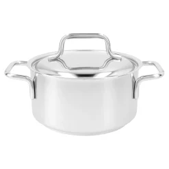 Bratentopf mit Deckel 16 cm, 18/10 Edelstahl