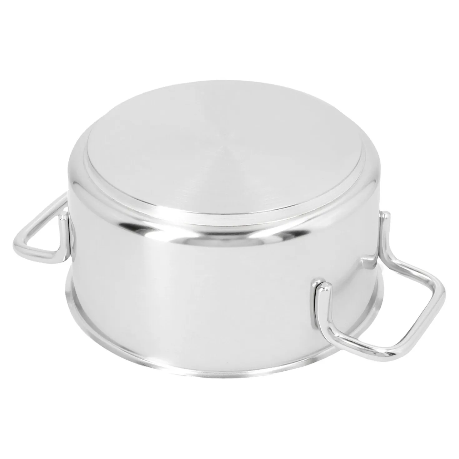 Bratentopf mit Deckel 16 cm, 18/10 Edelstahl