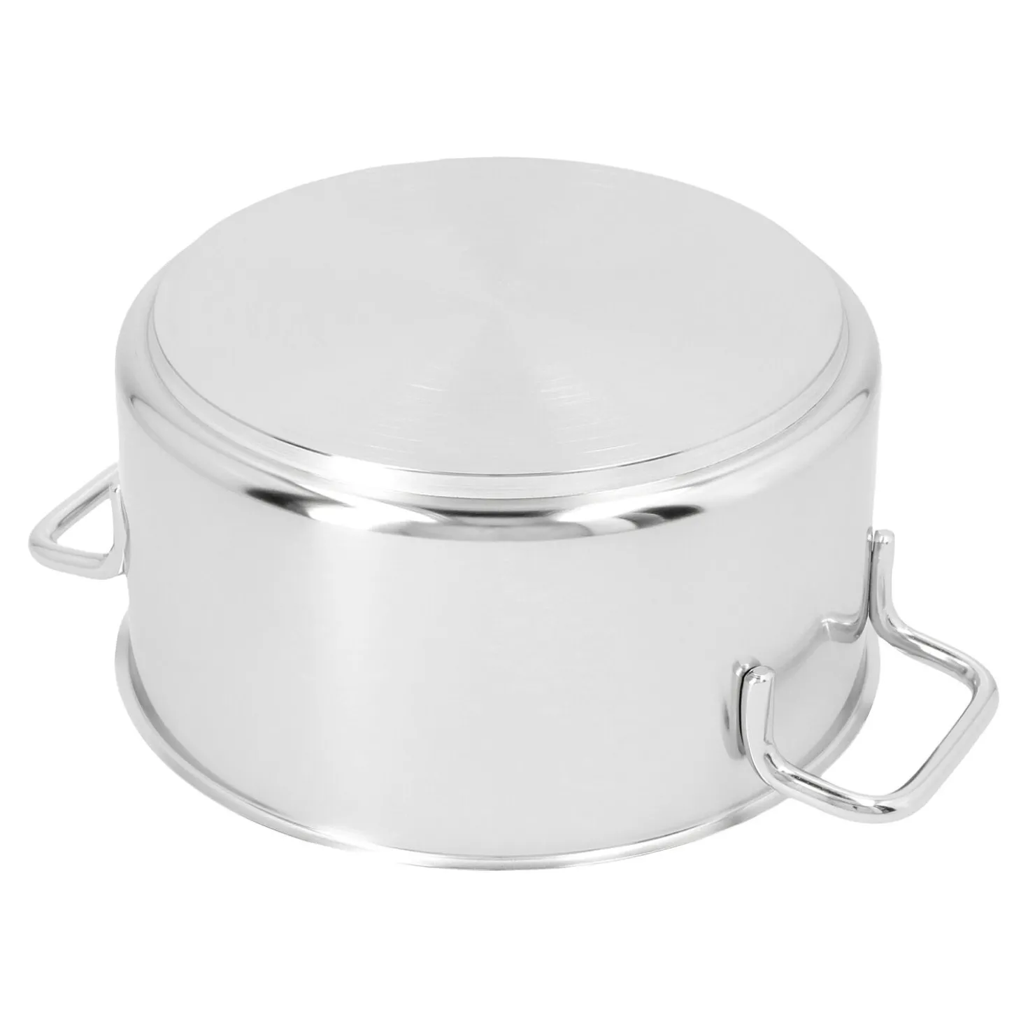 Bratentopf mit Deckel 22 cm, 18/10 Edelstahl