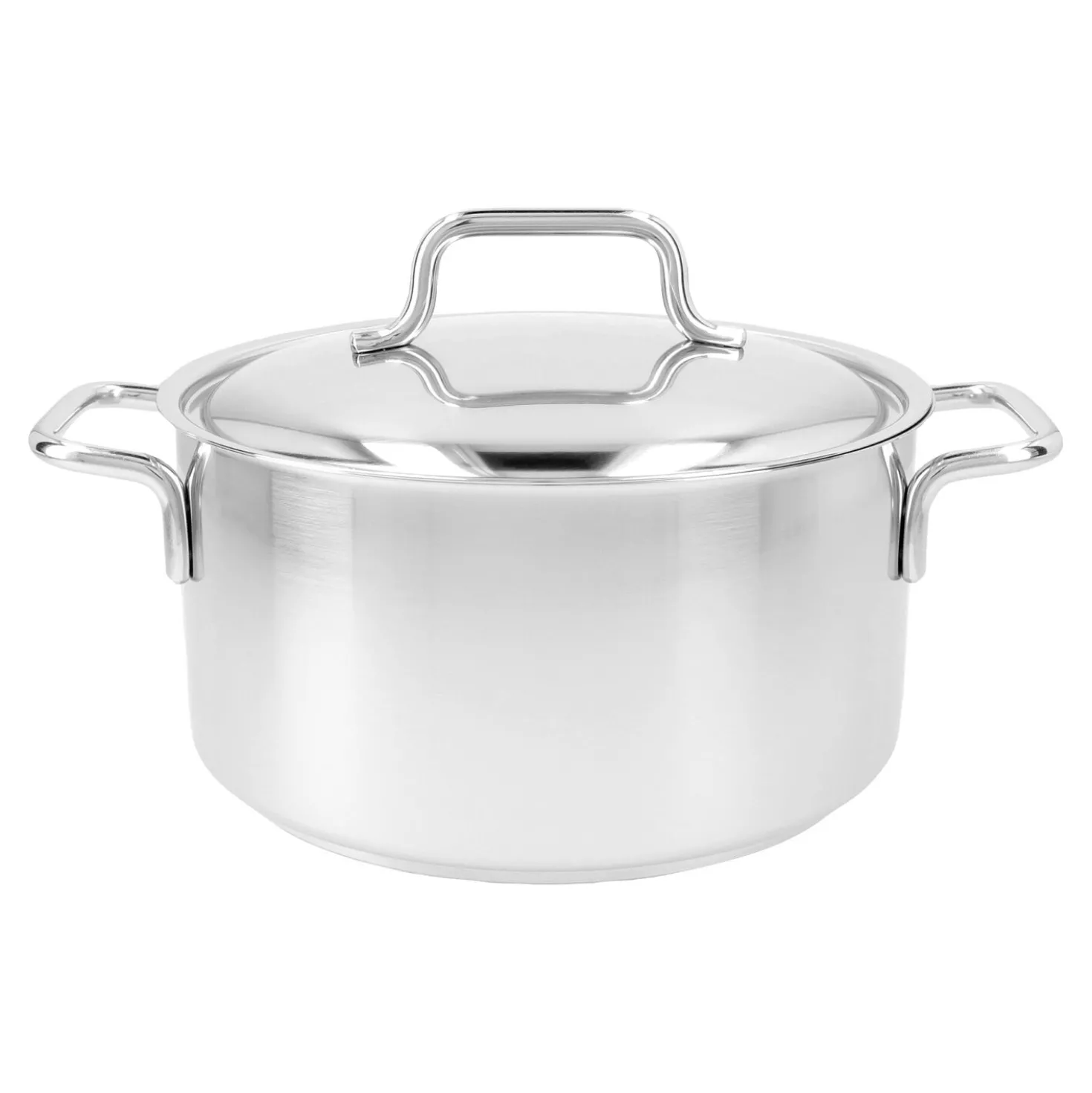 Bratentopf mit Deckel 20 cm, 18/10 Edelstahl