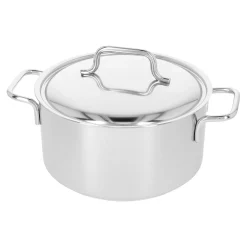 Bratentopf mit Deckel 20 cm, 18/10 Edelstahl