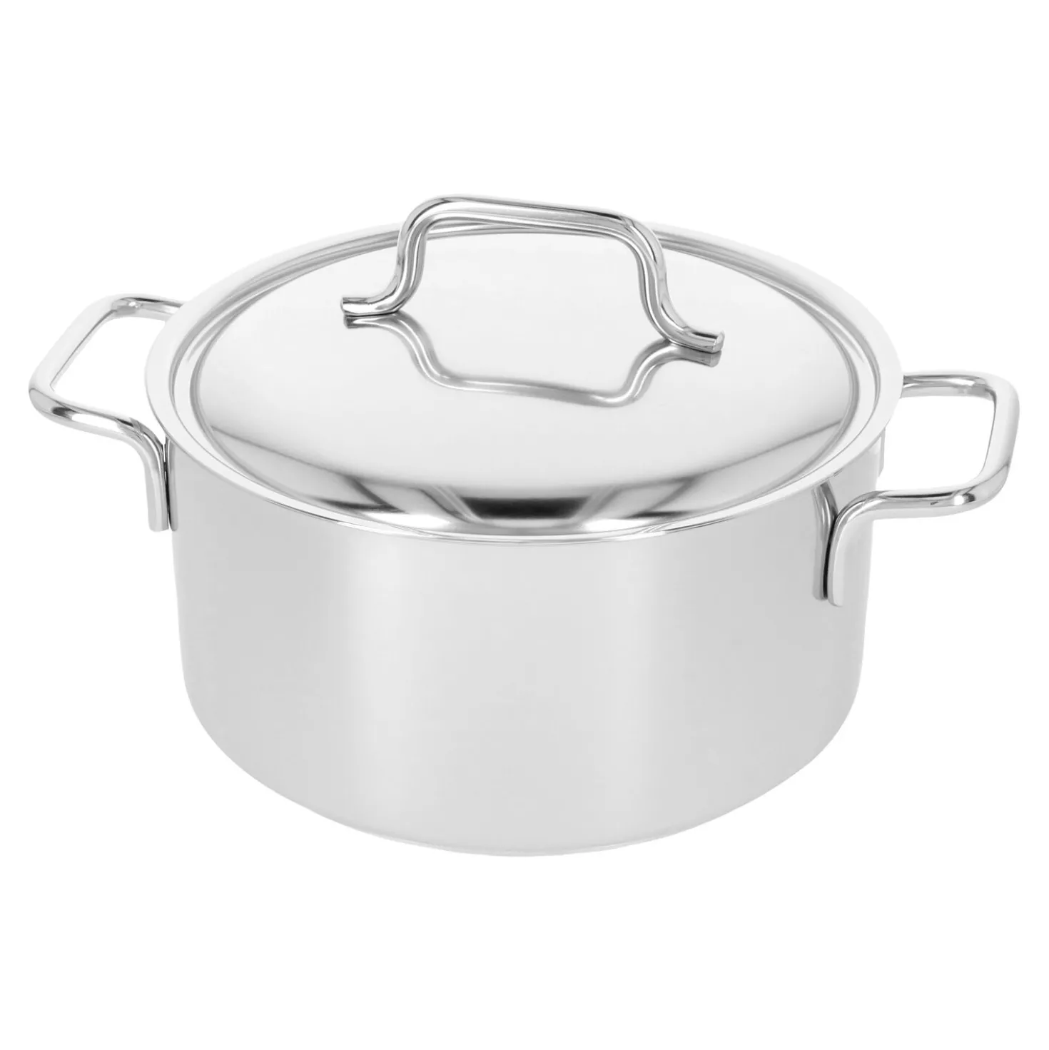 Bratentopf mit Deckel 20 cm, 18/10 Edelstahl