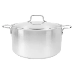 Bratentopf mit Deckel 28 cm, 18/10 Edelstahl