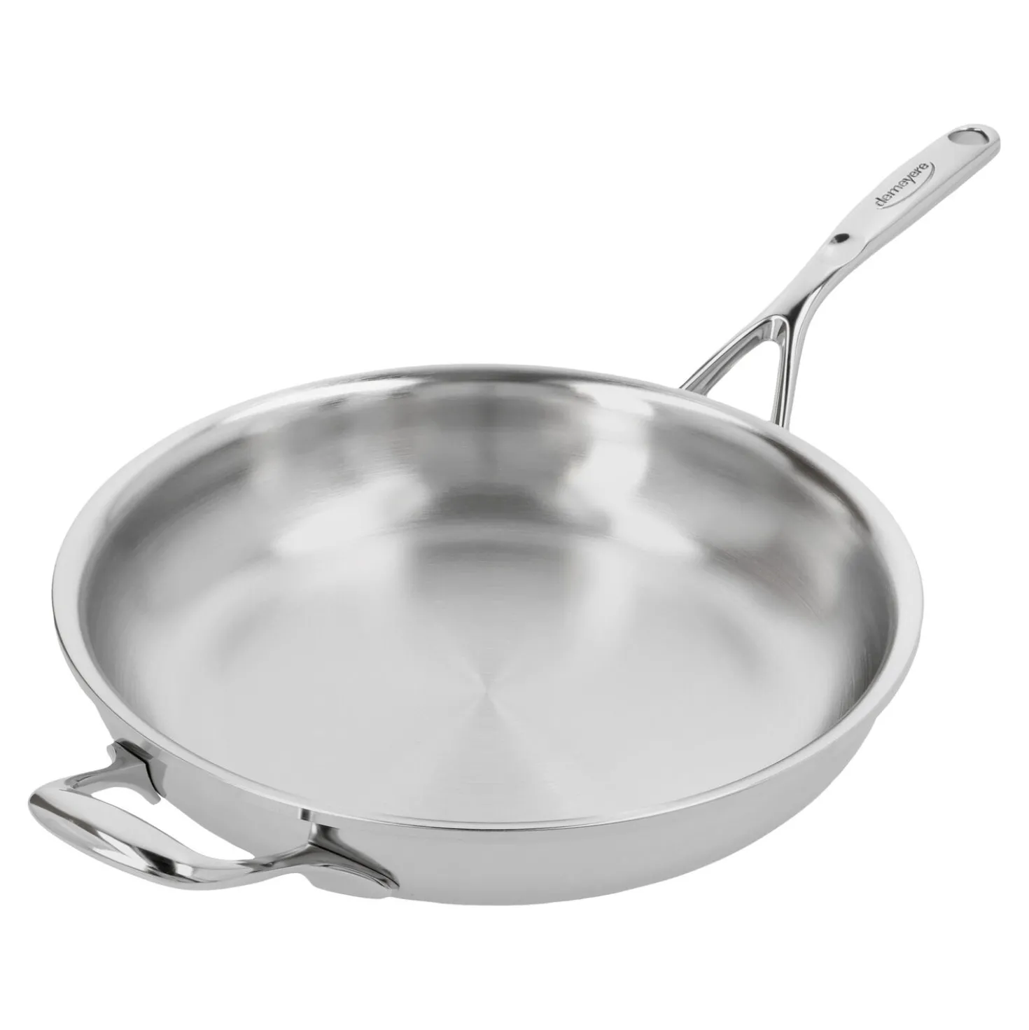 Bratpfanne 28 cm, 18/10 Edelstahl, Silber