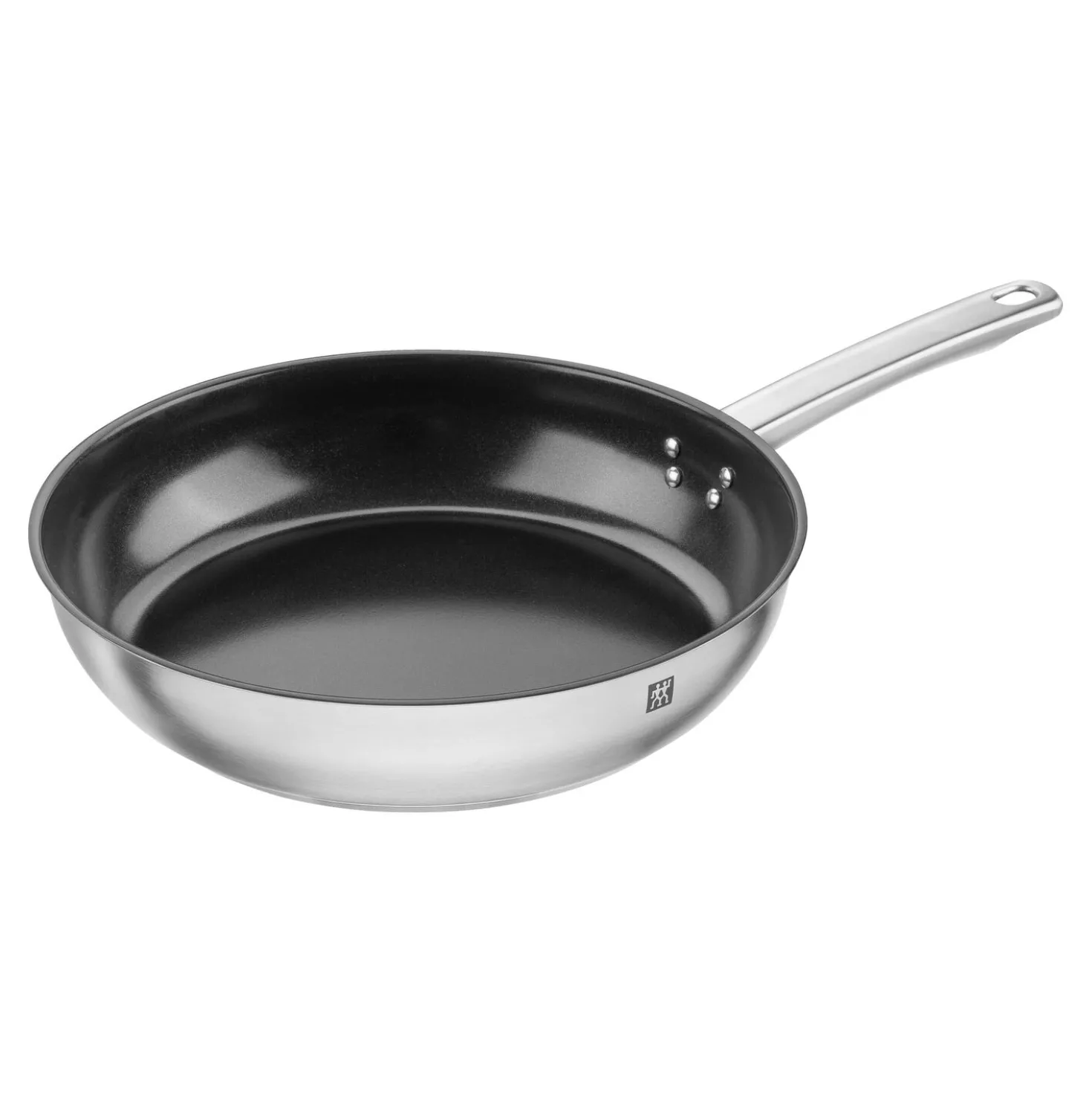 Bratpfanne, 28 cm, 18/10 Edelstahl, Keramische Antihaftbeschichtung