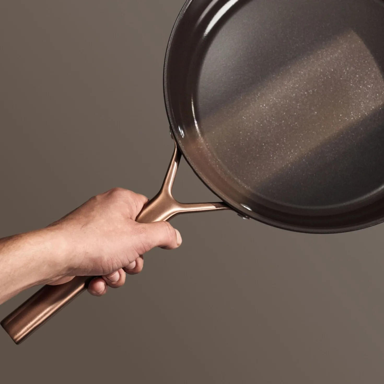 Bratpfanne 28 cm, Aluminium, Braun