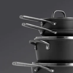 Bratpfanne 24 cm, Aluminium, Schwarz