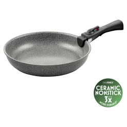 Bratpfanne mit Griff, 28 cm / 2-tlg, Aluminium, Keramische Antihaftbeschichtung