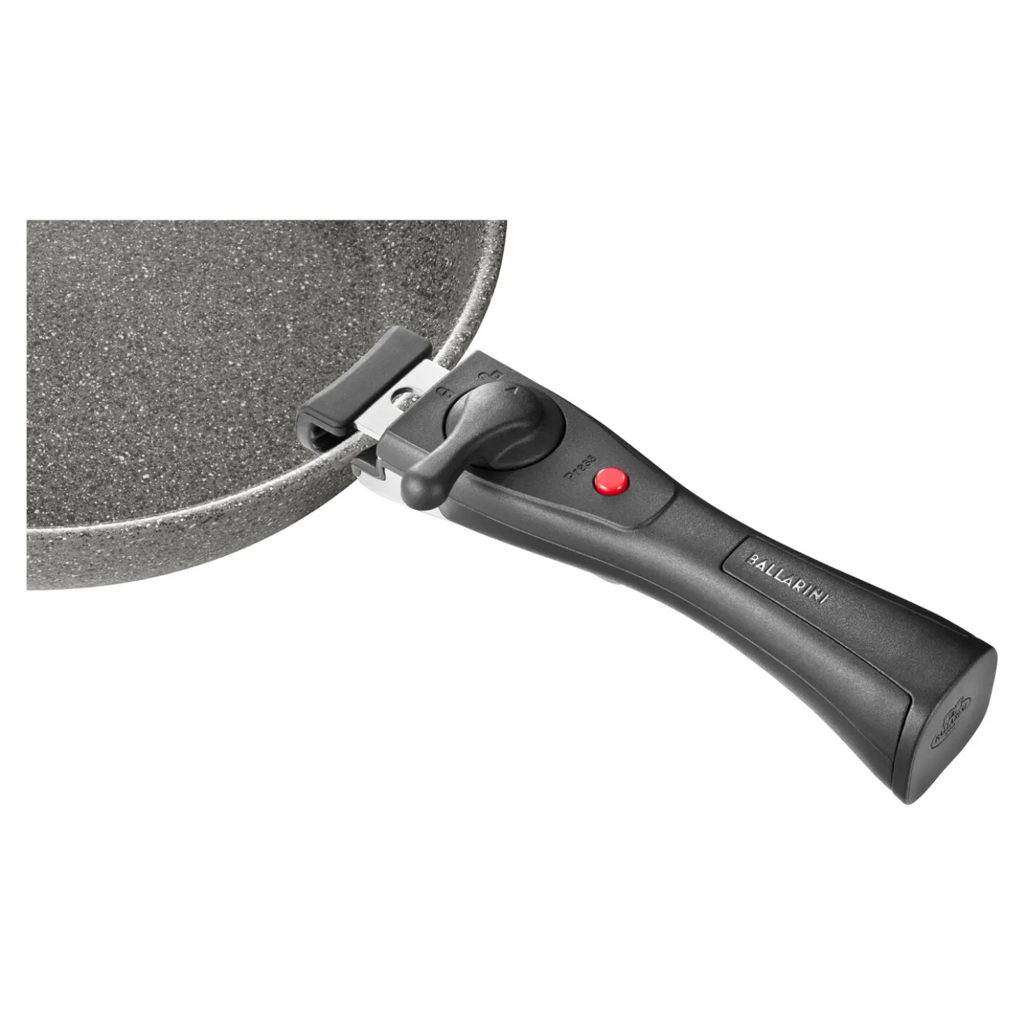 Bratpfanne mit Griff, 20 cm / 2-tlg, Aluminium, Keramische Antihaftbeschichtung