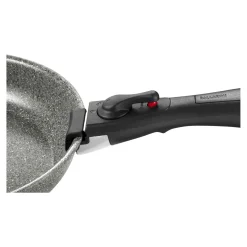Bratpfanne mit Griff, 20 cm / 2-tlg, Aluminium, Keramische Antihaftbeschichtung