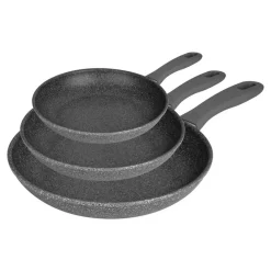 Bratpfannenset, 3-tlg. / 20/24/28 cm, Aluminium