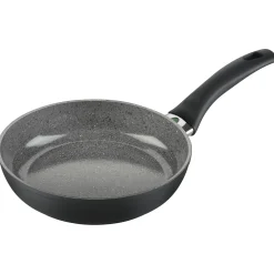 Bratpfannenset, 3-tlg. / 20/24/28 cm, Steinoptik Grau, Aluminium/ Antihaftbeschichtung