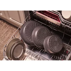 Bratpfannenset, 3-tlg, Aluminium, Keramische Antihaftbeschichtung