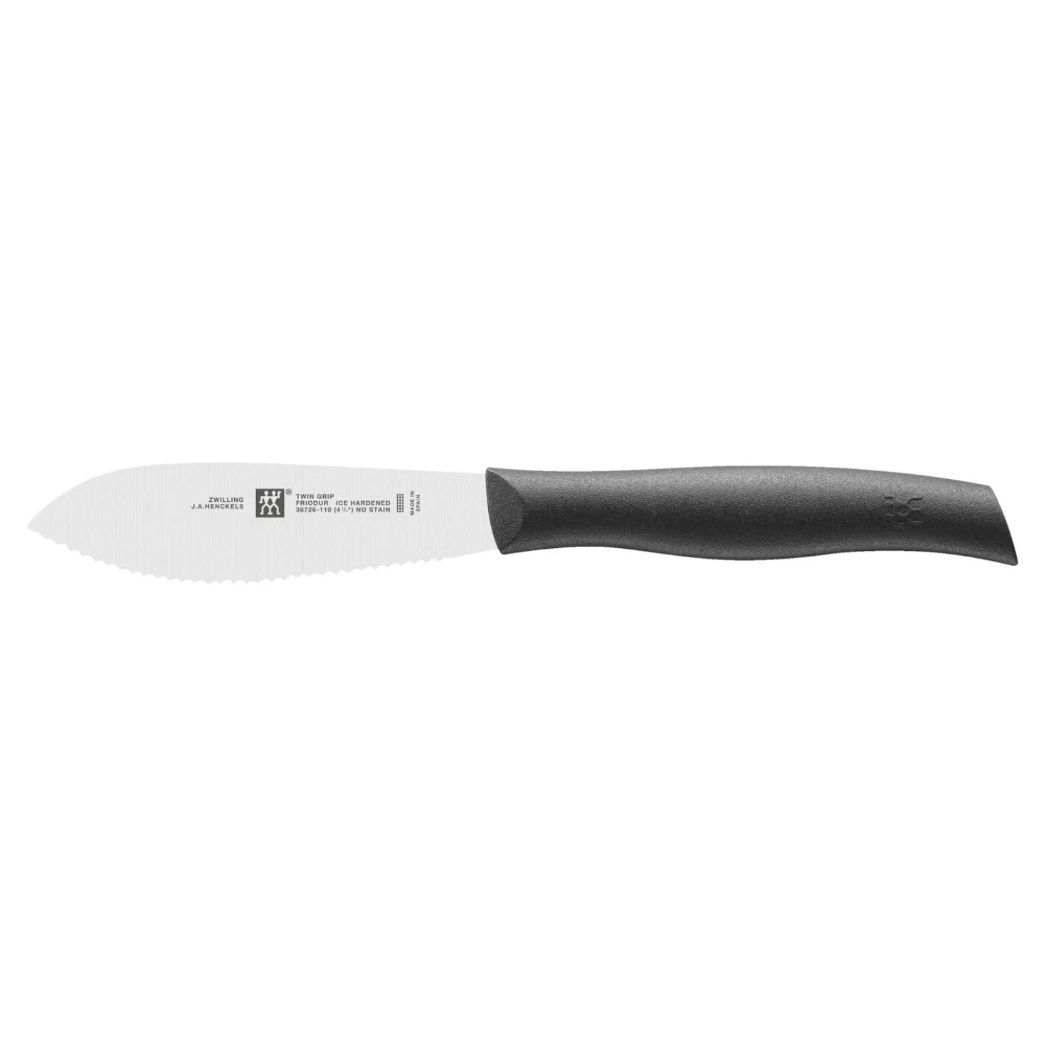 Brötchenmesser 11 cm, Schwarz