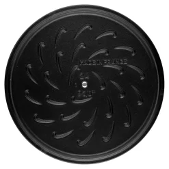 Bräter mit Chistera Drop-Structure 24 cm, rund, Grenadine-Rot, Gusseisen