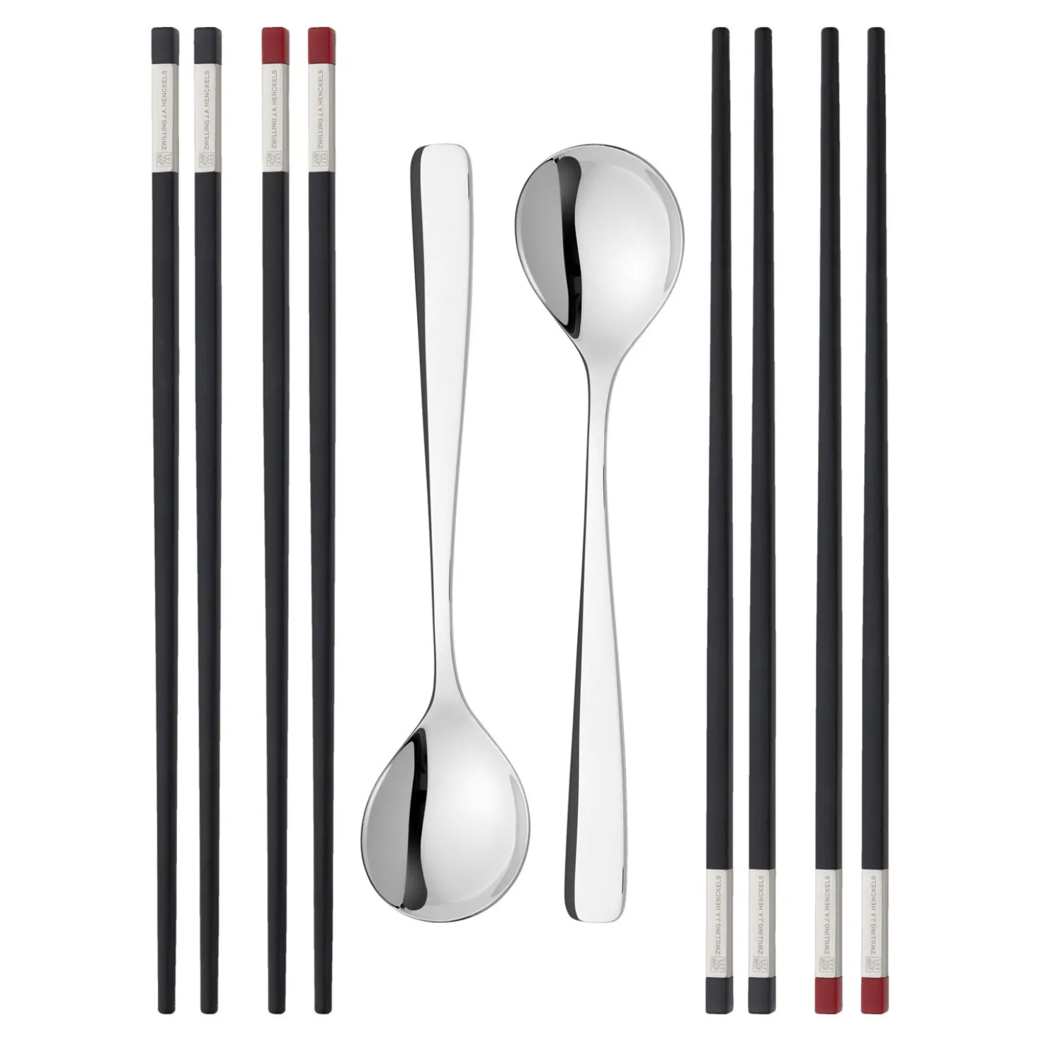 Chopstick Set 10-tlg, mattiert/poliert