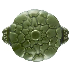Cocotte 13 cm, Artischocke, Basilikum-Grün, Keramik