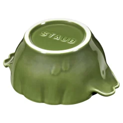 Cocotte 13 cm, Artischocke, Basilikum-Grün, Keramik