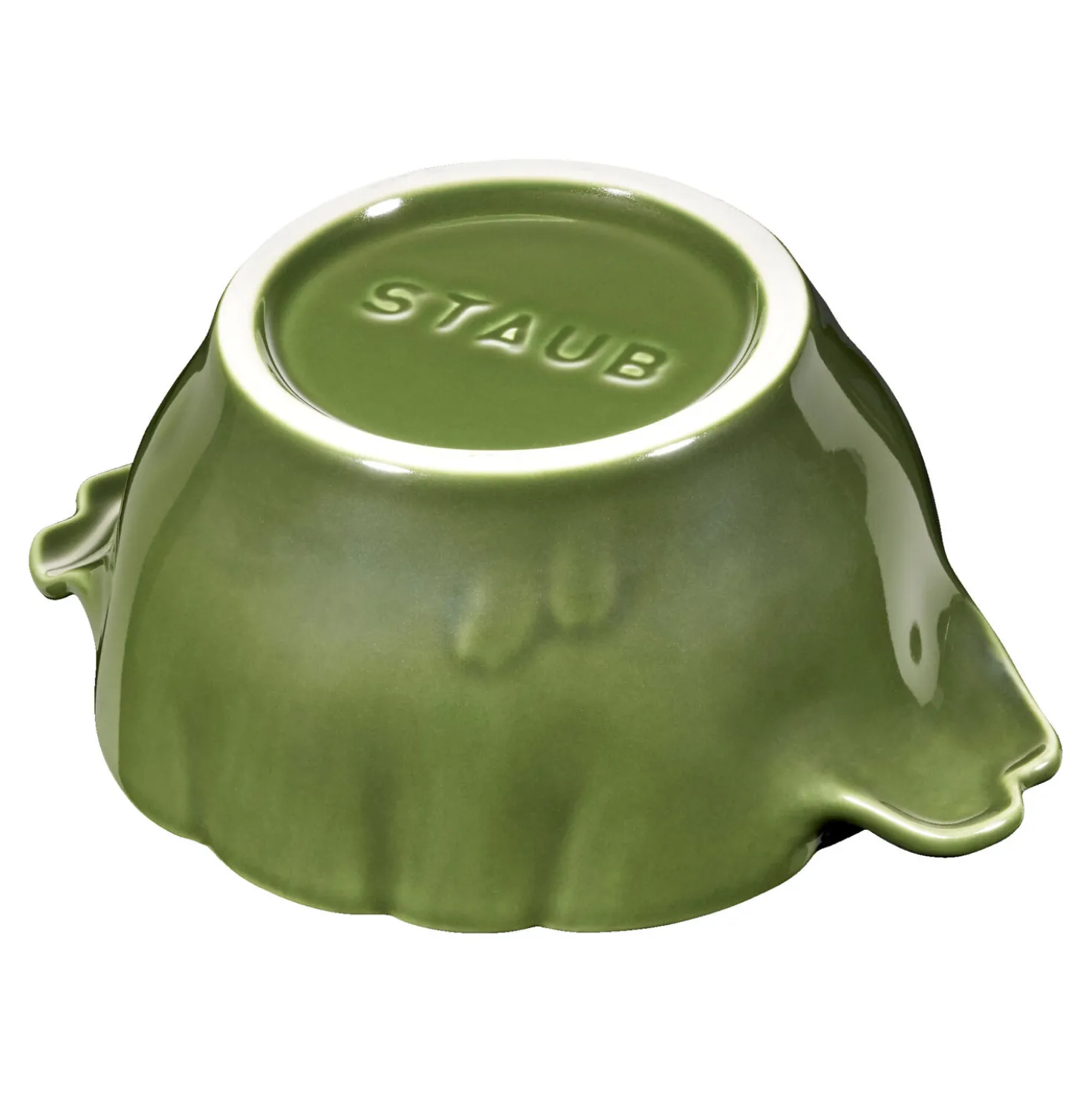 Cocotte 13 cm, Artischocke, Basilikum-Grün, Keramik