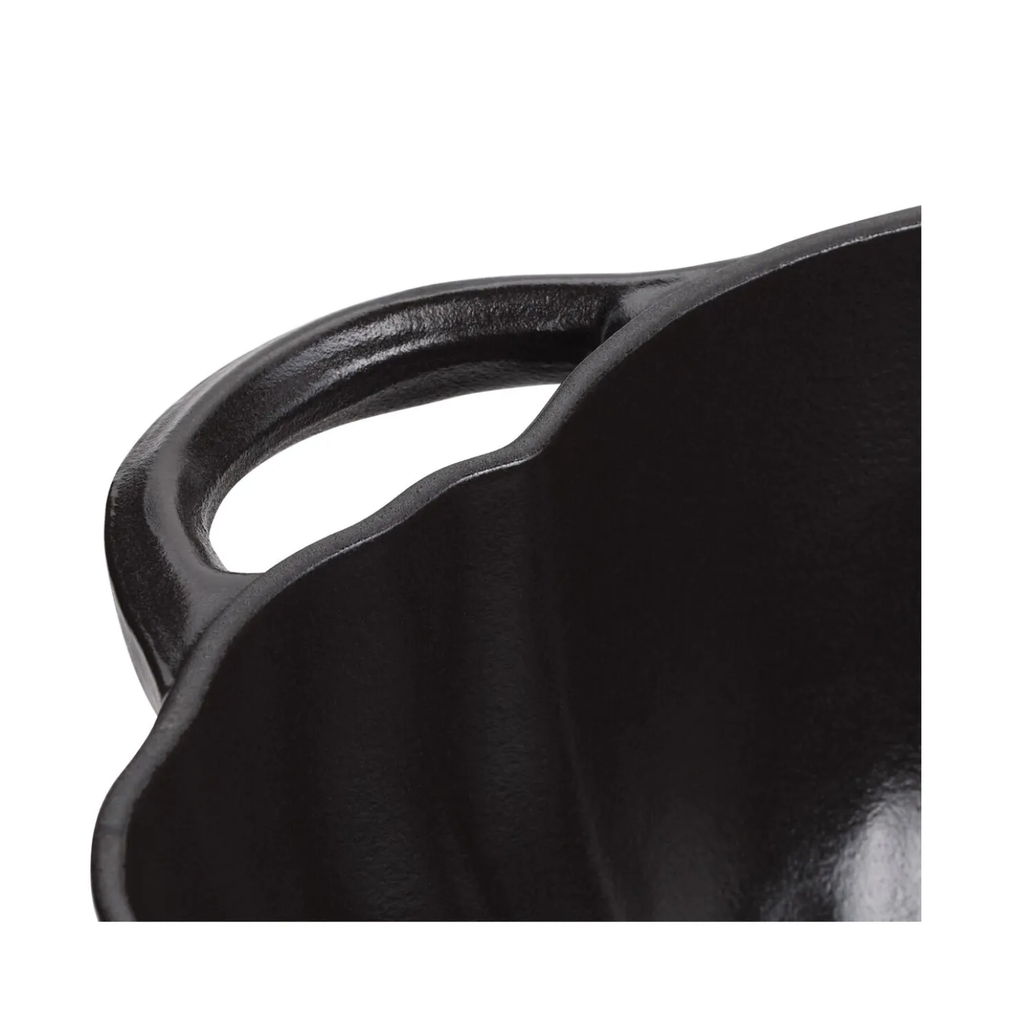 Cocotte 24 cm, Kürbis, Schwarz, Gusseisen