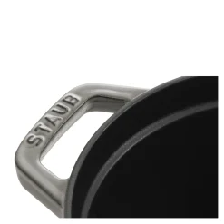 Cocotte 37 cm, oval, Graphit-Grau, Gusseisen