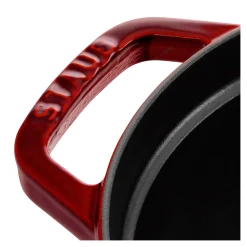 Cocotte 33 cm, oval, Grenadine-Rot, Gusseisen