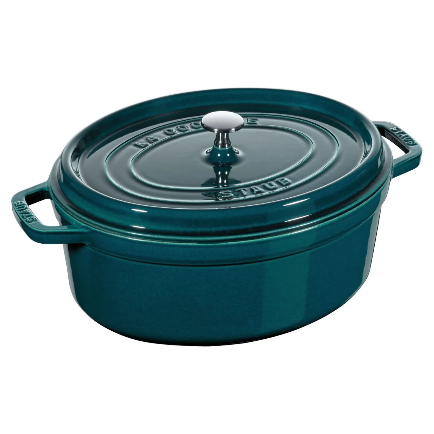 Cocotte 33 cm, oval, La-Mer, Gusseisen