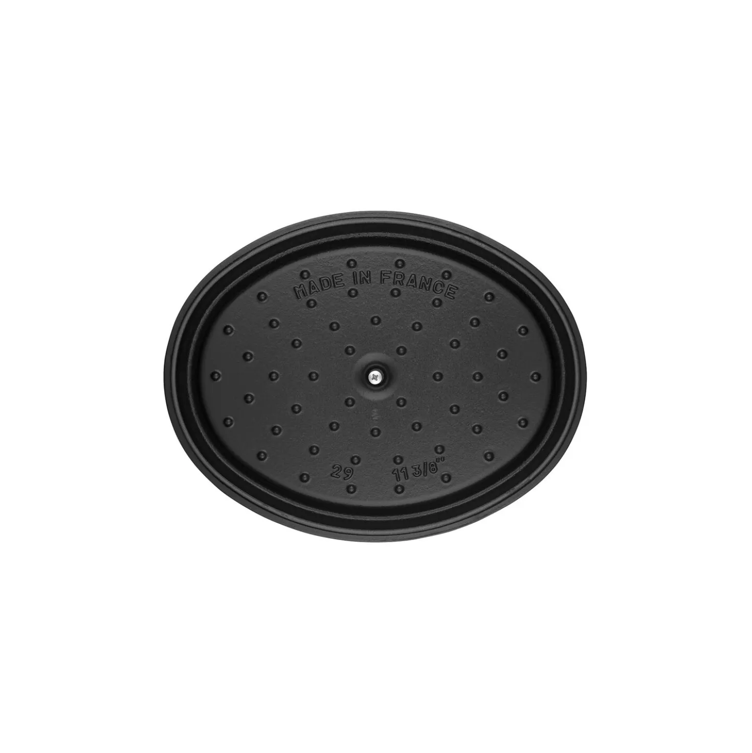 Cocotte 15 cm, oval, Schwarz, Gusseisen