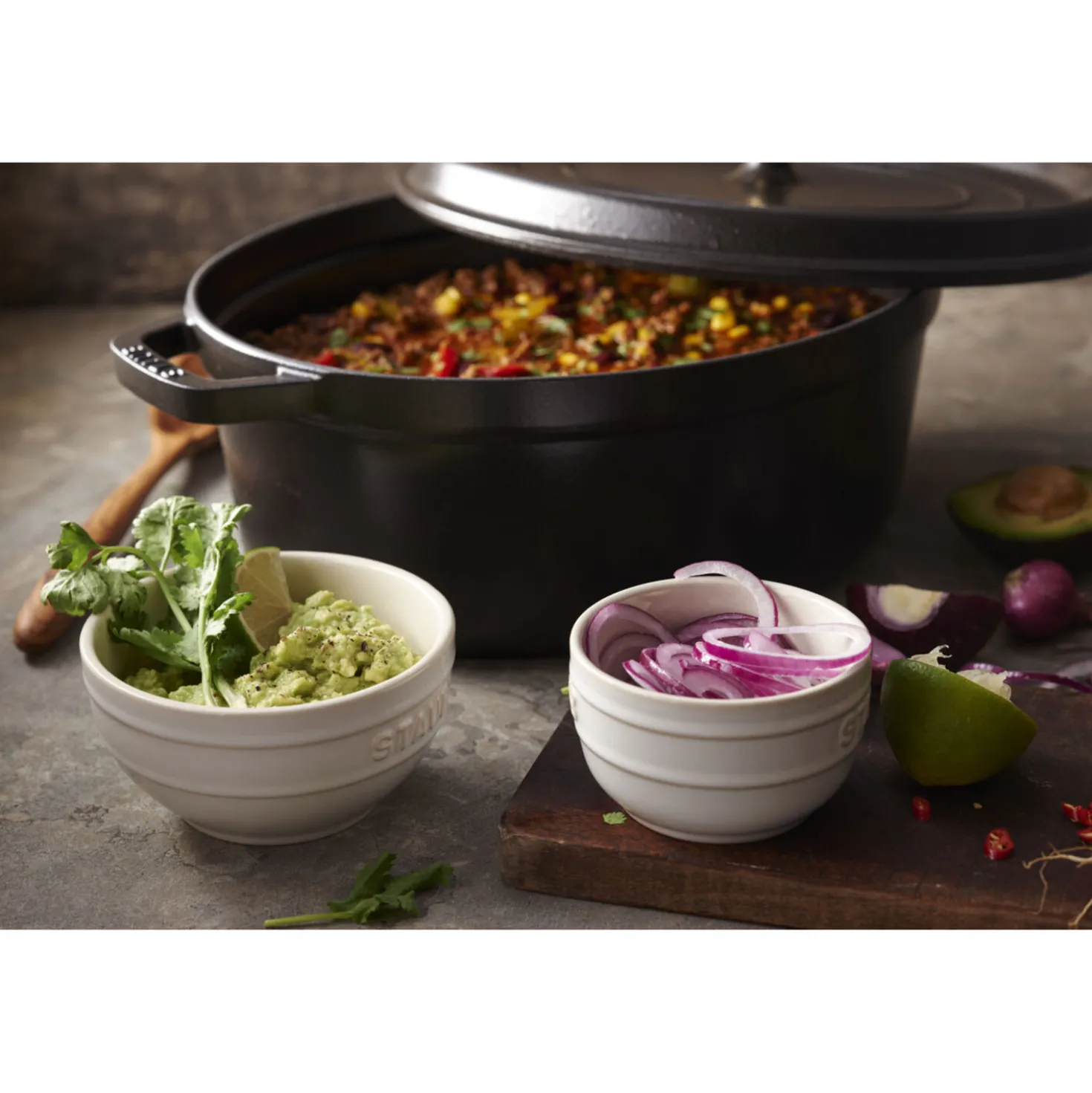 Cocotte 41 cm, oval, Schwarz, Gusseisen