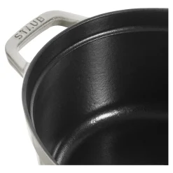 Cocotte 29 cm, oval, Weisser Trüffel, Gusseisen