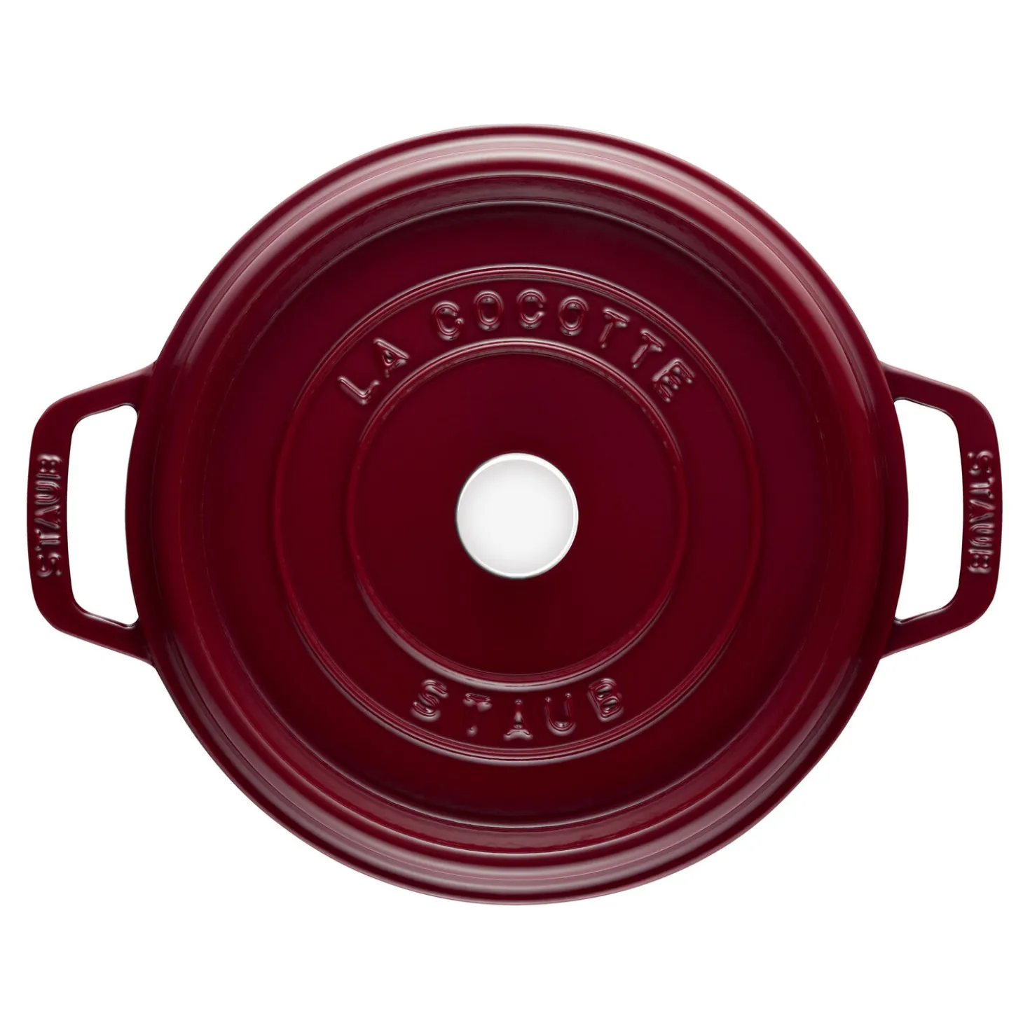 Cocotte 28 cm, rund, Bordeaux, Gusseisen