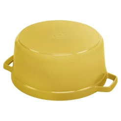 Cocotte 28 cm, rund, Citron, Gusseisen