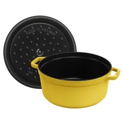 Cocotte 26 cm, rund, Citron, Gusseisen