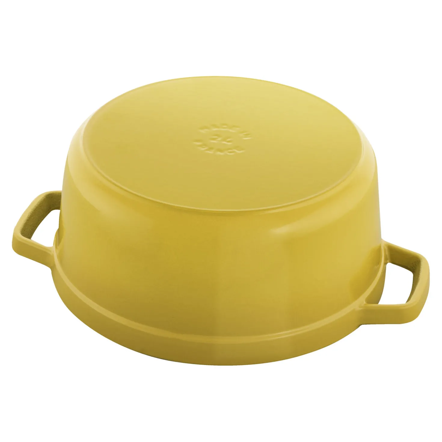 Cocotte 24 cm, rund, Citron, Gusseisen