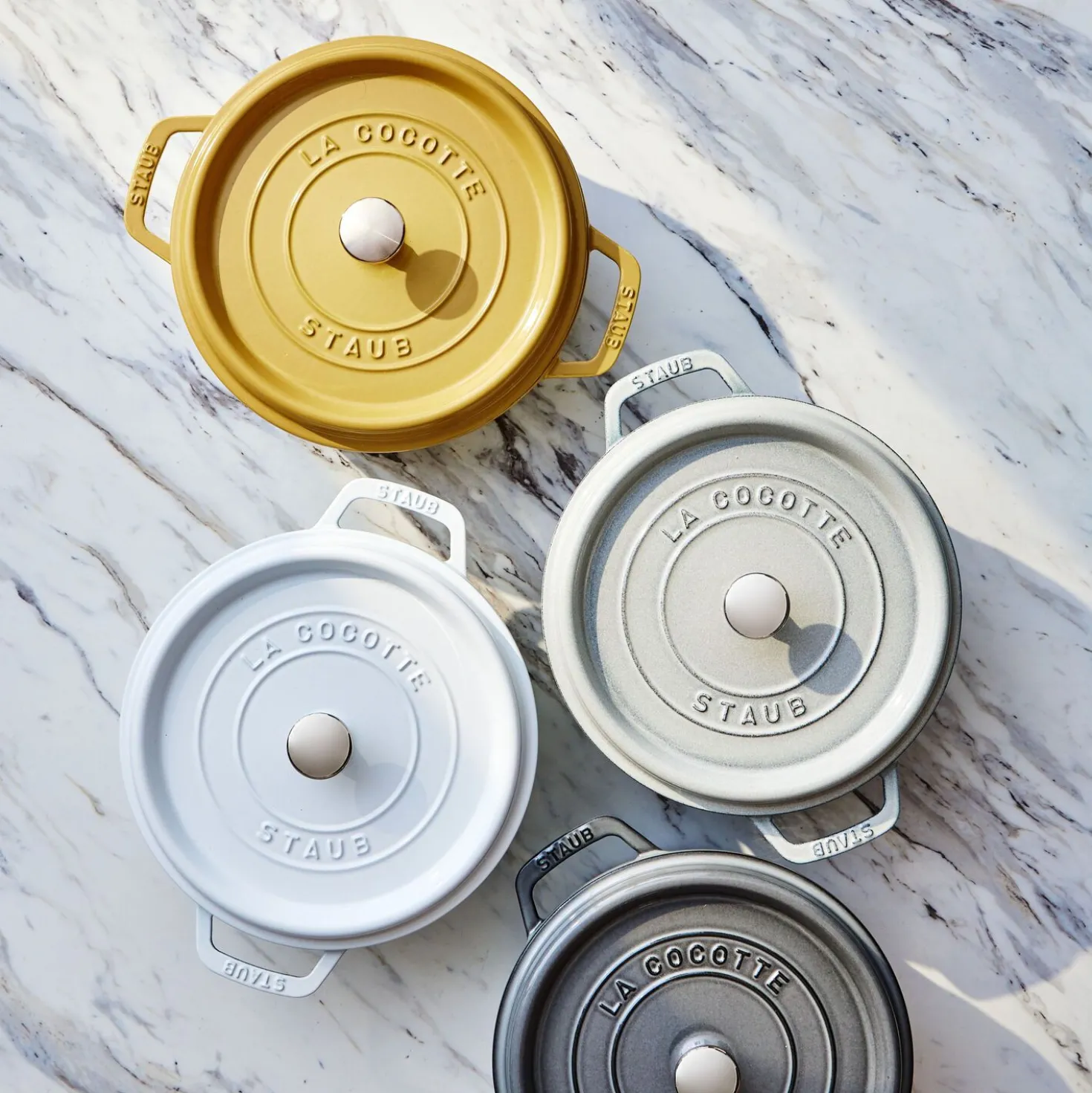 Cocotte 24 cm, rund, Citron, Gusseisen