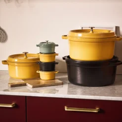 Cocotte 24 cm, rund, Citron, Gusseisen