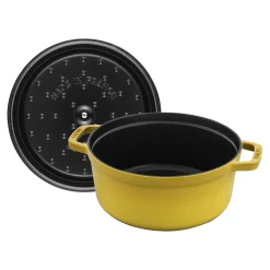 Cocotte 24 cm, rund, Citron, Gusseisen