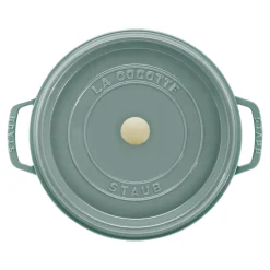 Cocotte 24 cm, rund, Eukalyptus, Gusseisen