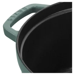 Cocotte 24 cm, rund, Eukalyptus, Gusseisen