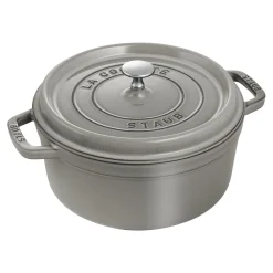 Cocotte 26 cm, rund, Graphit-Grau, Gusseisen