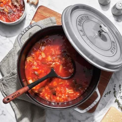 Cocotte 26 cm, rund, Graphit-Grau, Gusseisen