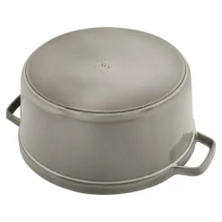 Cocotte 18 cm, rund, Graphit-Grau, Gusseisen