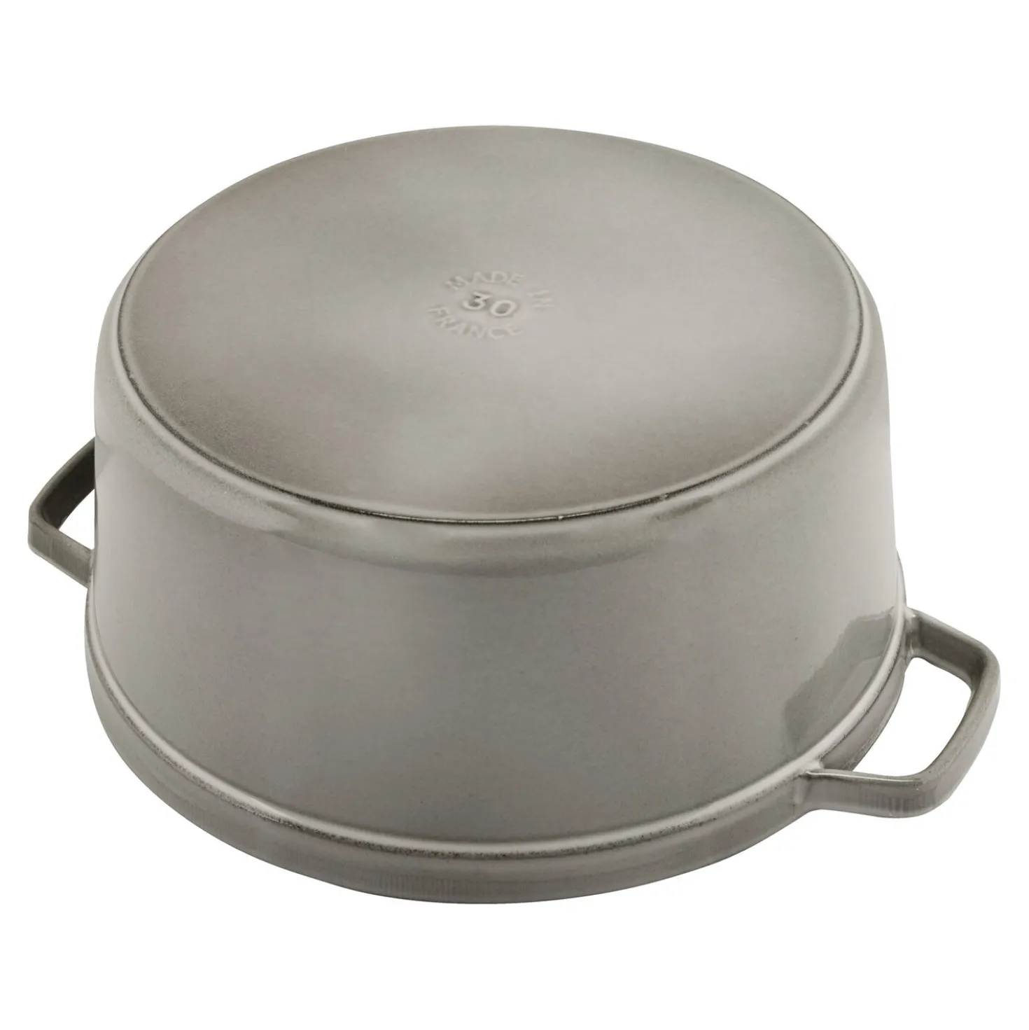 Cocotte 14 cm, rund, Graphit-Grau, Gusseisen