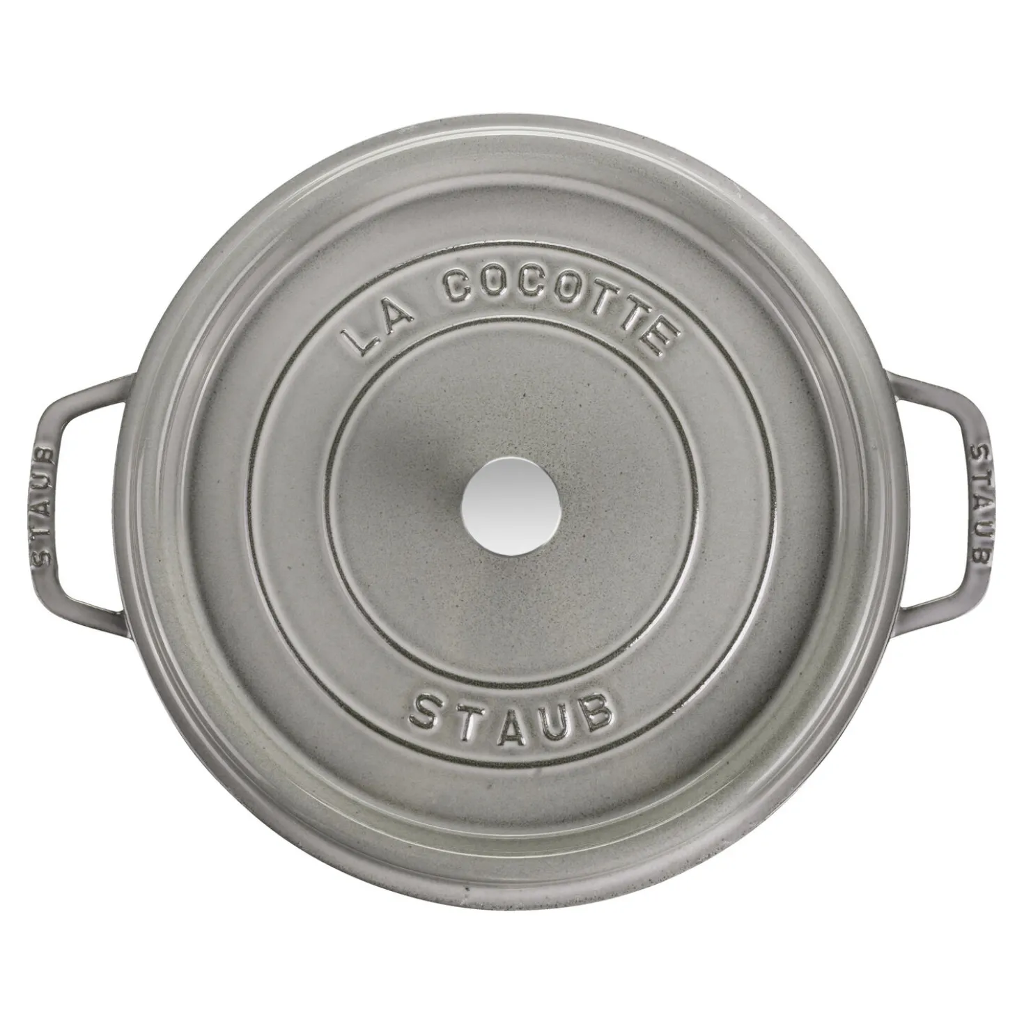 Cocotte 34 cm, rund, Graphit-Grau, Gusseisen