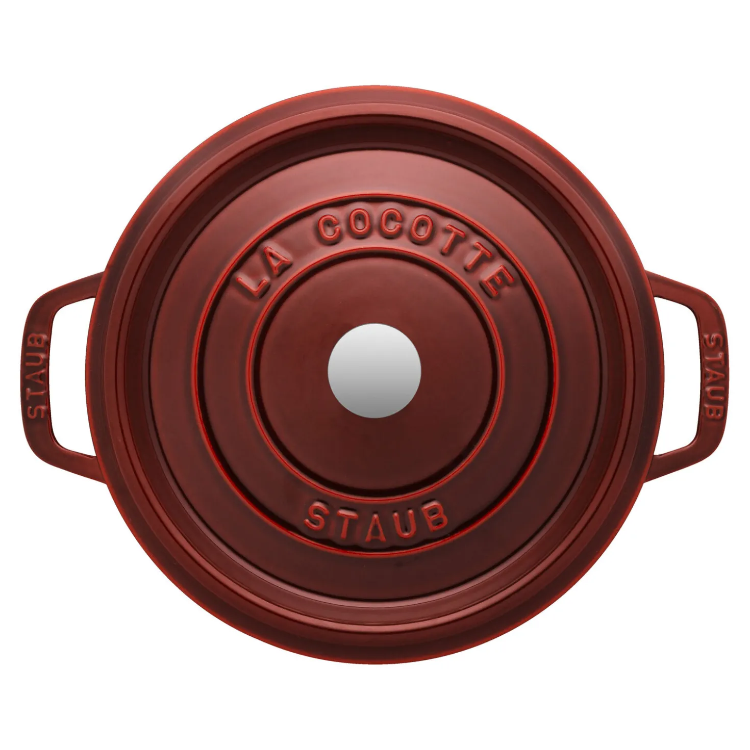 Cocotte 28 cm, rund, Grenadine-Rot, Gusseisen
