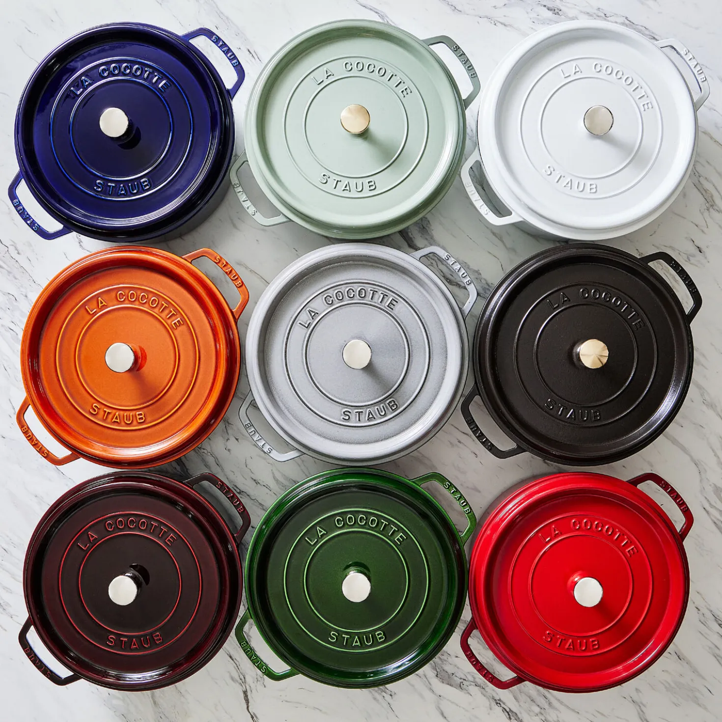 Cocotte 24 cm, rund, Kirsch-Rot, Gusseisen